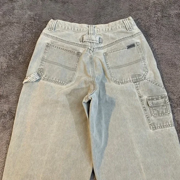 Lee Vintage Carpenter Jeans Baggy Sage Green Gray 28x32 Skater - Picture 4 of 8